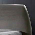 Letto matrimoniale imbottito con contenitore moderno 160x190/200 Reby Viadurini