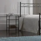Letto Matrimoniale Imbottito con Materasso e 2 Comodini Made in Italy - Rolly Viadurini