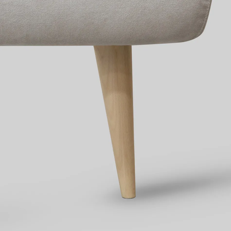 Letto Matrimoniale Imbottito con Materasso e 2 Comodini Made in Italy - Rolly Viadurini