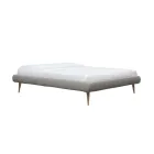 Letto Matrimoniale Imbottito con Materasso e 2 Comodini Made in Italy - Rolly Viadurini