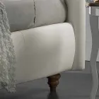 Letto matrimoniale imbottito in ecopelle con box 160x190/200 cm Agly Viadurini