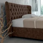 Letto Matrimoniale Imbottito in Poliuretano Espanso Made in Italy - Capriccio Viadurini