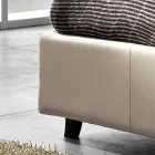 Letto matrimoniale in ecopelle con box alzante 160x190/200 cm Mia Viadurini