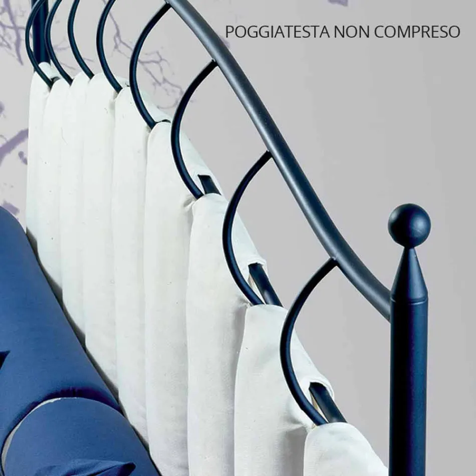 Letto Matrimoniale in Ferro Battuto Ametista Viadurini