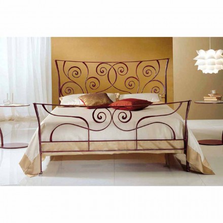 Letto Matrimoniale in Ferro Battuto Ares Viadurini