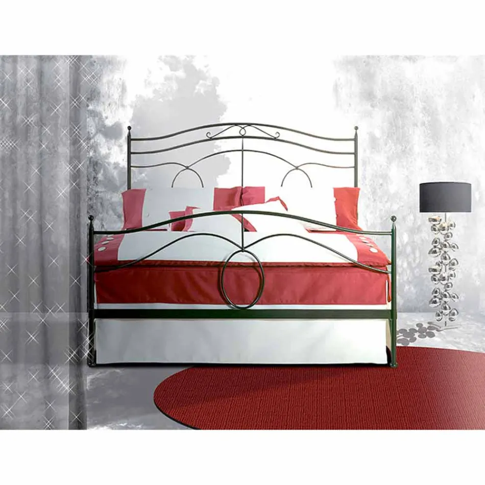 Letto Matrimoniale in Ferro Battuto Cassiopea Viadurini