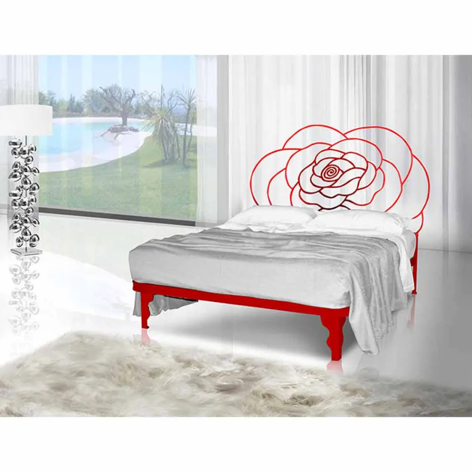Letto Matrimoniale in Ferro Battuto Centauro Viadurini
