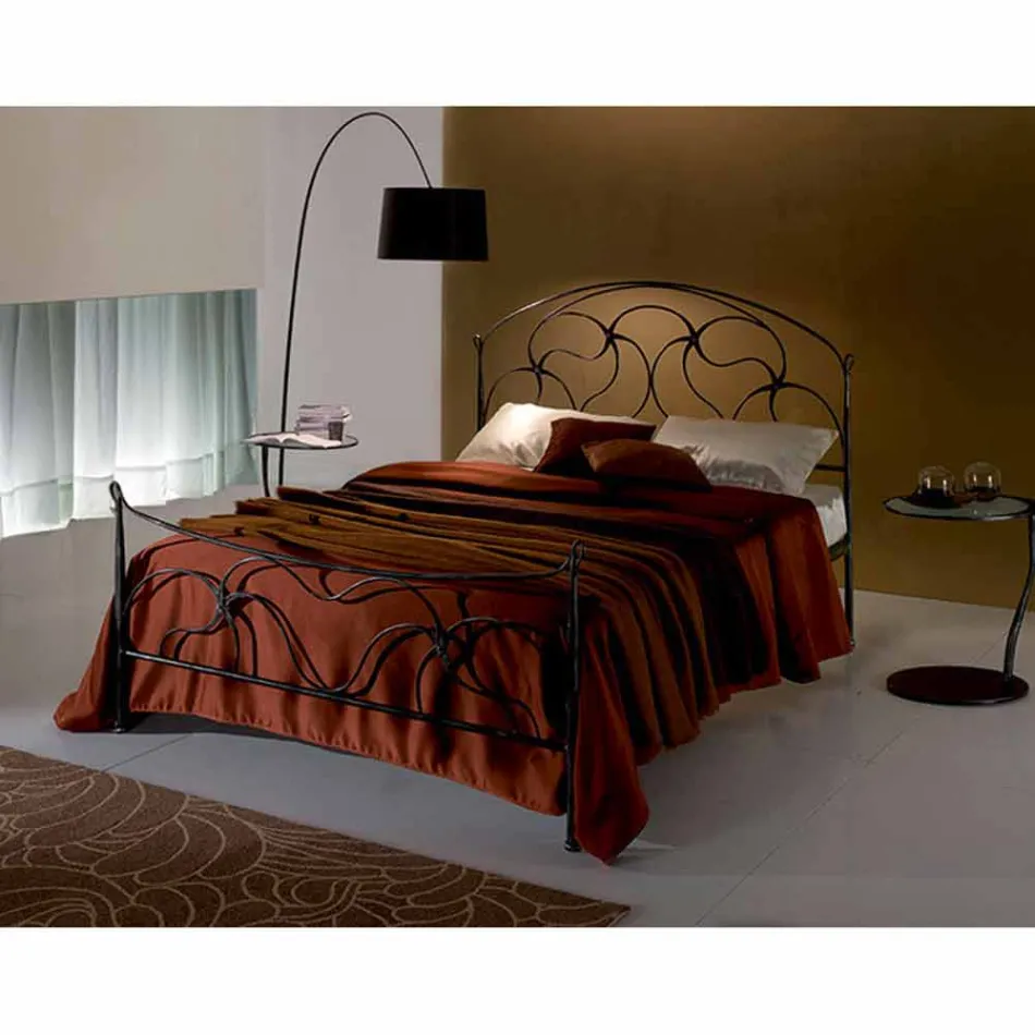 Letto Matrimoniale in Ferro Battuto Cigno Viadurini