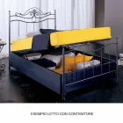 Letto Matrimoniale in Ferro Battuto Mimosa Viadurini