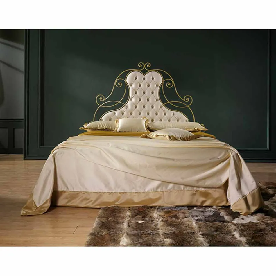 Letto Matrimoniale in Ferro Battuto Paride Viadurini