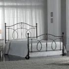 Letto Matrimoniale in Ferro Verde o Nero Realizzato in Italia - Poldo Viadurini