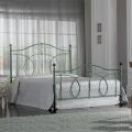 Letto Matrimoniale in Ferro Verde o Nero Realizzato in Italia - Poldo