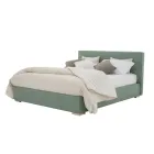 Letto Matrimoniale in Tessuto o Ecopelle con Contenitore Made in Italy – Etoile Viadurini