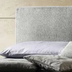 Letto Matrimoniale in Tessuto o Velluto con Contenitore Made in Italy - Ernesto Viadurini