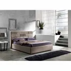 Letto matrimoniale moderno con box contenitore 160x190/200 cm Gin Viadurini