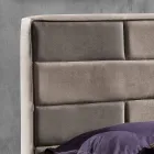 Letto matrimoniale moderno con box contenitore 160x190/200 cm Gin Viadurini