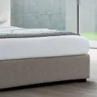 Letto Matrimoniale Moderno con Box in Pelle Ignifuga - Ania Viadurini