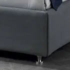 Letto matrimoniale moderno imbottito con box alzante 160x190/200cm Mia Viadurini