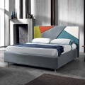 Letto matrimoniale imbottito con box alzante 160x190/200cm Mia