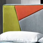 Letto matrimoniale moderno imbottito con box alzante 160x190/200cm Mia Viadurini