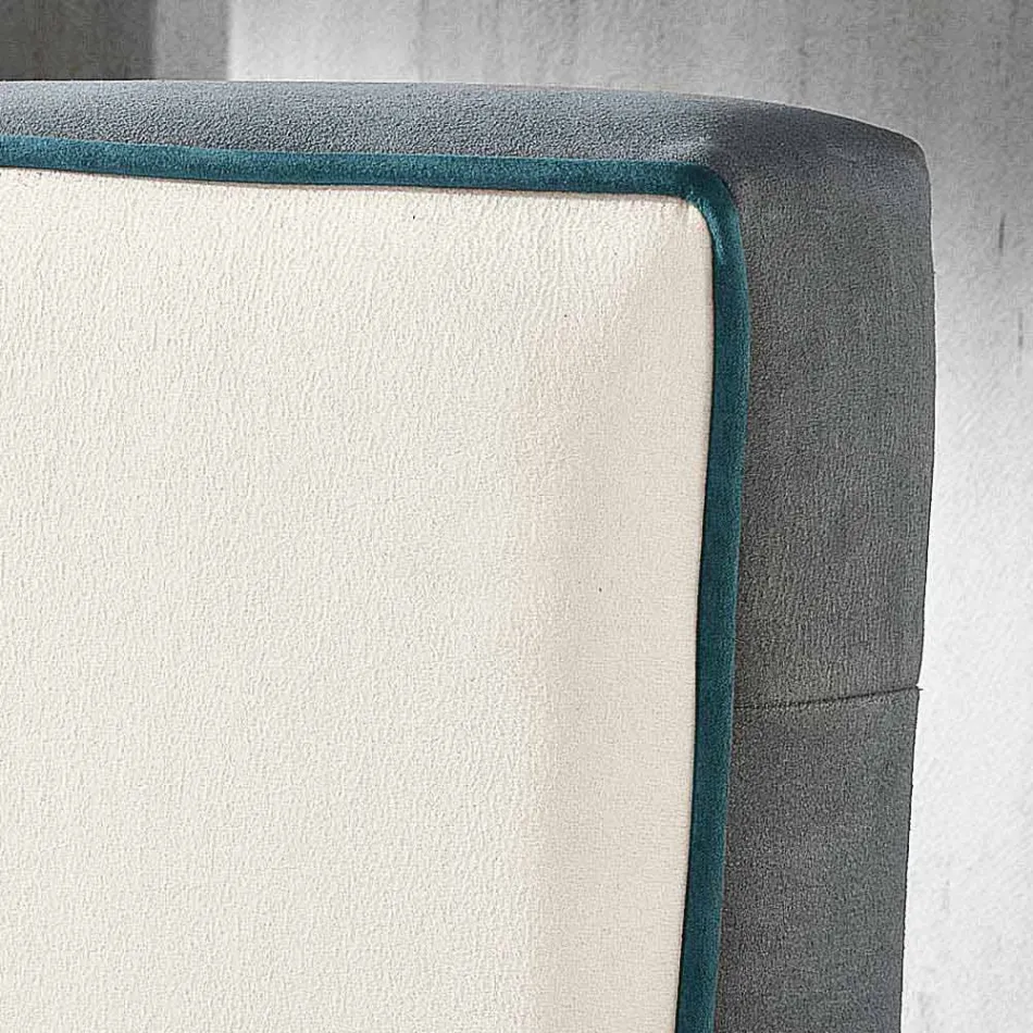 Letto matrimoniale moderno imbottito con box alzante 160x190/200cm Mia Viadurini