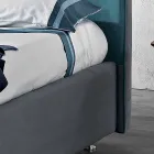 Letto matrimoniale moderno imbottito con box alzante 160x190/200cm Mia Viadurini