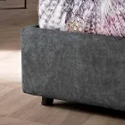 Letto Matrimoniale Moderno Imbottito Design Trapuntato o Liscio - Aftamo Viadurini
