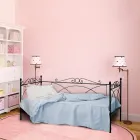 Letto Singolo con Struttura Coordinata in Ferro Made in Italy - Lillo Viadurini