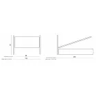 Letto Singolo Imbottito con Contenitore Opzionale Made in Italy - Akira Viadurini