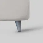 Letto Singolo Imbottito con Contenitore Opzionale Made in Italy - Akira Viadurini