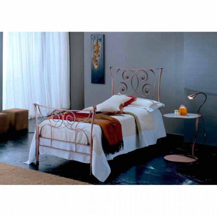 Letto Singolo in Ferro Battuto Ares Viadurini