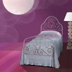 Letto Singolo in Ferro Battuto Calla Viadurini