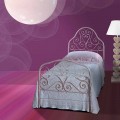 Letto Singolo in Ferro Battuto Calla