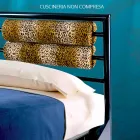 Letto Singolo in Ferro Battuto Dioniso Viadurini