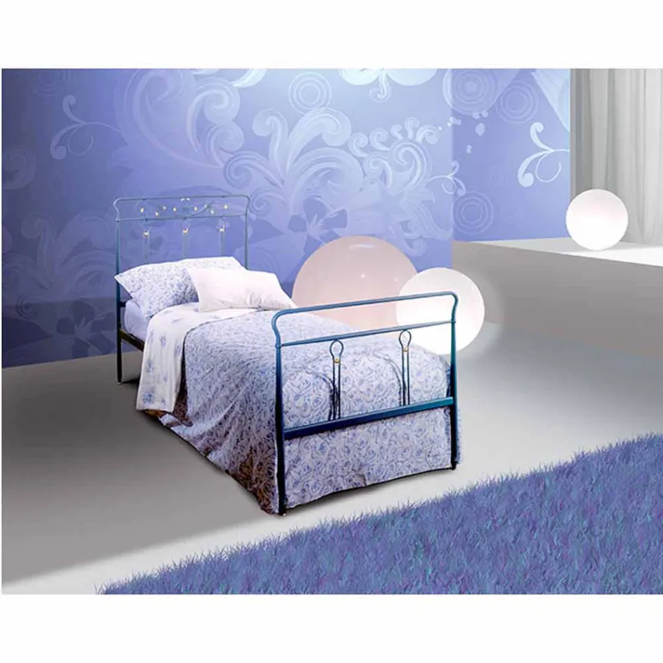 Letto Singolo in Ferro Battuto Pan Viadurini
