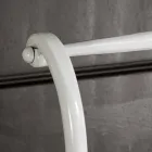 Letto singolo in ferro battuto pieno Amanda artigianale,made in Italy Viadurini