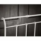Letto singolo in ferro battuto pieno Amanda artigianale,made in Italy Viadurini