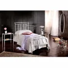 Letto singolo in ferro battuto pieno Amanda artigianale,made in Italy Viadurini