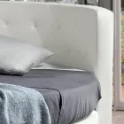 Letto Tondo Matrimoniale di Design Rivestito in Ecopelle - Faenza Viadurini