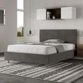 Letto Una Piazza e Mezzo 140x200 cm con Testata in Microfibra Made in Italy - Pallone