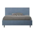 Letto Una Piazza e Mezzo 140x200 cm con Testata in Microfibra Made in Italy - Pallone Viadurini