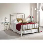 Letto una piazza e mezzo ferro battuto pieno Kelly made in Italy Viadurini