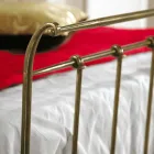 Letto una piazza e mezzo ferro battuto pieno Kelly made in Italy Viadurini