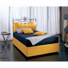 Letto Una Piazza e Mezzo in Ferro Battuto Lira Viadurini