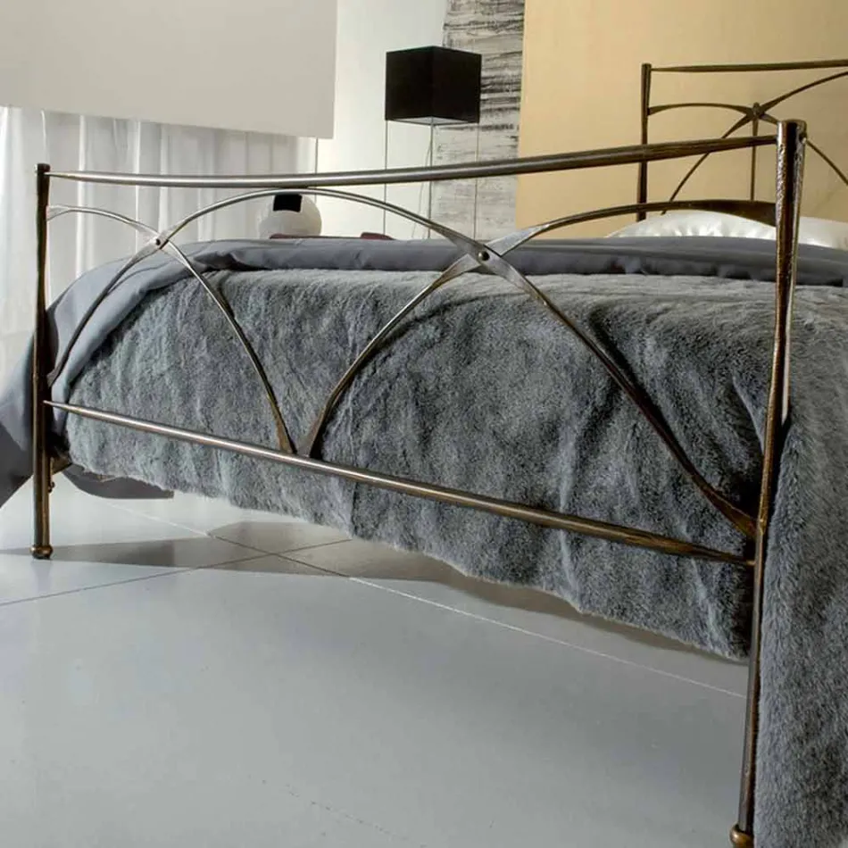 Letto Una Piazza e Mezzo in Ferro Battuto Persefone Viadurini