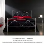 Letto Una Piazza e Mezzo in Ferro Battuto Persefone Viadurini