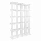 Libreria a muro design moderno in plexiglass trasparente Sfera4 Viadurini