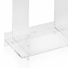 Libreria a muro design moderno in plexiglass trasparente Sfera4 Viadurini