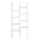 Libreria a Muro in Plexiglass Trasparente Design fino 4 Elementi - Trezza Viadurini