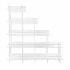 Libreria a muro trasparente Sfera3 L180 x H180 x P30 cm, made in Italy Viadurini